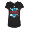 by the power of literature Maternity Scoop Neck T-shirt
