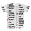 Lgbt Checklist All Over Men's T-shirt