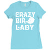 crazy bird lady Ladies Fitted T-Shirt