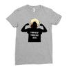khabib nurmagomedov silouhette Ladies Fitted T-Shirt
