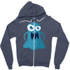 angry monster Zipper Hoodie
