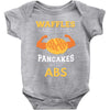 waffles are just pancakes with abs Baby Onesie