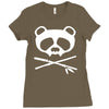 panda vampire skull Ladies Fitted T-Shirt