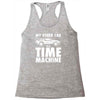my other car is a time machine Racerback Tank