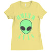 stay weird alien girls Ladies Fitted T-Shirt