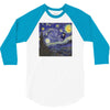 tardis starry night 3/4 Sleeve Shirt
