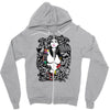 girl snake skull Zipper Hoodie