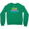 peace, love, massage Crewneck Sweatshirt