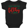 merry christmas ya filthy animal Baby Bodysuit