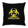 biohazard emo gamer cool rock music Throw Pillow