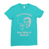 i'm awesome  funnycomic deal with it party retro cool Ladies Fitted T-Shirt