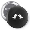 trex i love you this much Pin-back button