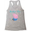 peppa pig brother pig Racerback Tank
