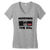 remember the 80's Women's V-Neck T-Shirt