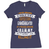 Super Cool Granddaughter Of A Freaking Awesome Grammy Ladies Fitted T-Shirt