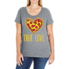 true love heart Ladies Curvy T-Shirt