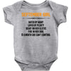 September Girl Hated By Many Baby Onesie