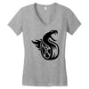 fangs dragon Women's V-Neck T-Shirt