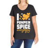 I Love Pumpkin Spice Everything Ladies Curvy T-Shirt