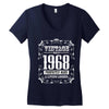 vintage made in 1968 perfectly aged a living legend Women's V-Neck T-Shirt