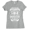 Super Cool Mimi Of A Freaking Awesome Daughter Ladies Fitted T-Shirt