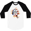 American Flag Q Fire 3/4 Sleeve Shirt