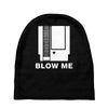 blow me nintendo nes Baby Beanies