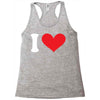 i heart customize it Racerback Tank