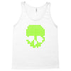 skull pixels t shirt cool funny Tank Top