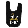 kings are born in 1967 Baby Bibs