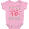 team 10 ugly christmas Baby Onesie