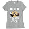 predator movie dillon licensed adult Ladies Fitted T-Shirt