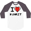 i love kuwait 3/4 Sleeve Shirt