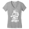 robot funny Women's V-Neck T-Shirt