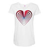 love red best Maternity Scoop Neck T-shirt