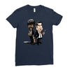 pulp fiction caricature ideal birthday gift present Ladies Fitted T-Shirt