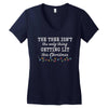 the tree isn't the only getting lit this christmas Women's V-Neck T-Shirt