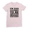 too clumsy Ladies Fitted T-Shirt