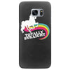 totally straight funny rainbow unicorn gay pride novelty fashion Samsung Galaxy S7 Edge