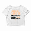 Uterine Cancer Awareness I Wear Peach For Some Special To Me Crop Top