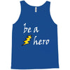 be a hero logo white Tank Top