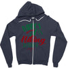Daddy Hiking Buddy Mountains Zipper Hoodie