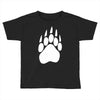 large bear paw print crew neck long sleeve Toddler T-shirt
