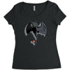 toothless on your back Women's Triblend Scoop T-shirt