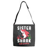 sister shark doo doo doo family matching Adjustable Strap Totes