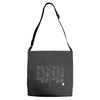 pterodactyl with a machine gun Adjustable Strap Totes
