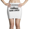 commas save lives Mini Skirts