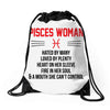 Pisces Woman Drawstring Bags
