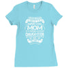 Super Cool Mommy Of A Freaking Awesome Daughter Ladies Fitted T-Shirt