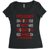 adapt or die encoded (white) Women's Triblend Scoop T-shirt